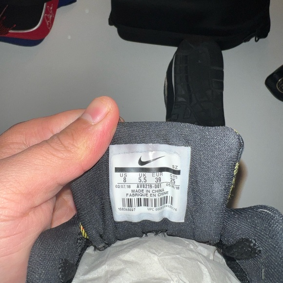 Nike Plaid Sneakers with Black and Yellow Accents - Picture 6 of 6